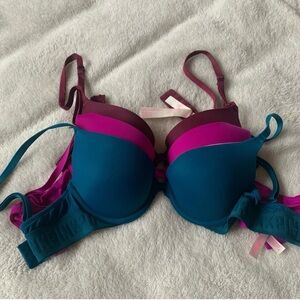 PINK Victoria's Secret bundle of three (3) bras 32B